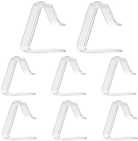 8 Pcs Table Cloth Clips, Clear Picnic Tablecloth Clips, Windproof Picnic Table Cloth Clamps Table Cover Clamps For Christmas Home Wedding Party Indoor Outdoor Camping