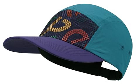 Clape Lightweight 5 Panel Baseball Cap Quick Drying Summer Flat Brim Hat