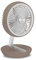 TROTEC Tischventilator TVE 2 B – Leiser Mini-Ventilator, 25 W, 2 Stufen, 360° drehbar, ideal für Büro, Schlafzimmer, Camping, Reisen & Zuhause – kompakt, braun