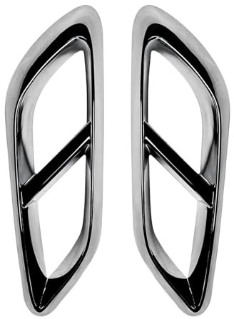 MKKHUYLBCM Extremo Garganta Cola para Clase E W214 E260 300 AMG 2024+ 1 Par Embellecedor Marco para Silenciador Escape Trasero Coche Cubierta Tubo(Silvered)