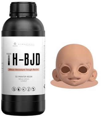 RESIONE Tough BJD Resin 3D-skrivare harts, tebrun | Slitstark, icke-gul, flera BJD-färger, långvarig rivbeständighet