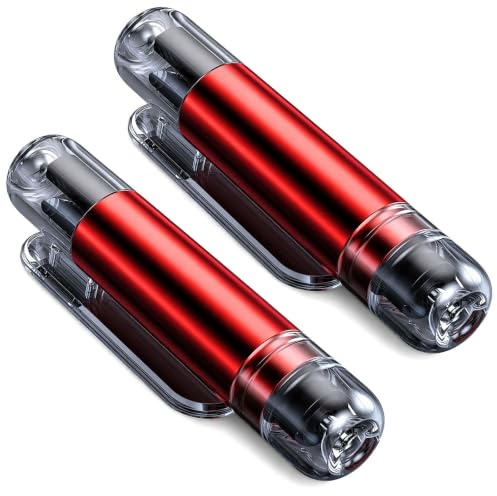 Dooaqiin Safe Car Window Breaker and Seatbelt Cutter, 2-in-1 Emergency Escape Tool for Vehicles, Portable Flash Hammer Safety Kit Accessories (Red)