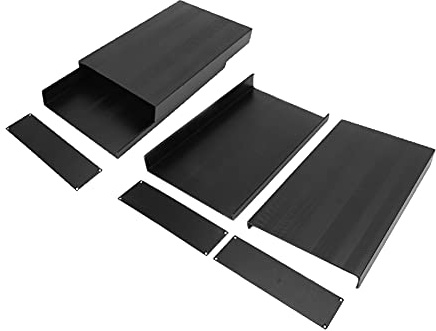 Aluminum Enclosure Case, DIY Project Box for Electronic, DIY Electronic Enclosure Box, 50 x 178 x 300mm/2 x 7 x 11.8 inch