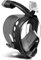Odoland Snorkel Set for Man and Women, 180° Panoramic View Full Face Snorkeling Mask with Camera Mount, Dry Top Safety Breathing System Anti-Leak Anti-Fog Diving Mask for Adult Black L