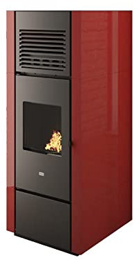 Eva Calor Stufa a Pellet Punto Fuoco Nia 15 Kw Rosso - 901665400