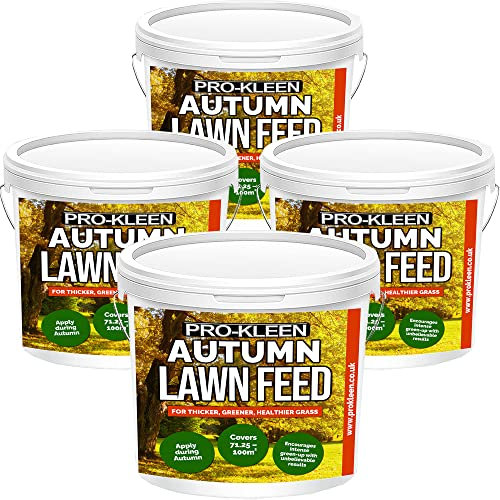 Pro-Kleen Autumn Lawn Feed Fertiliser - Encourages Grass Green Up & Prevents Lawn Disease - Covers up to 400m2 - Lasts up to 6 Weeks (10 kg)