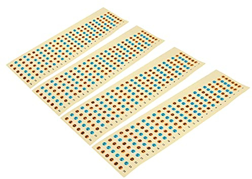 4PCS Guitar Fretboard Sticker,Strings Acoustic Guitar Fingerboard Frets Note Stickers Waterproof Guitar Fingerboard Sticker Instrument Accessory for Learning Beginner