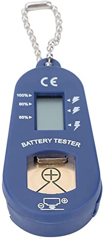 MRNHA Knopf Batterie Tester, SchlüSsel Bund Tasche, Tragbarer und Leichter Batterie Tester Zur ÜBerprüFung der Verbleibenden Batterie Leistung