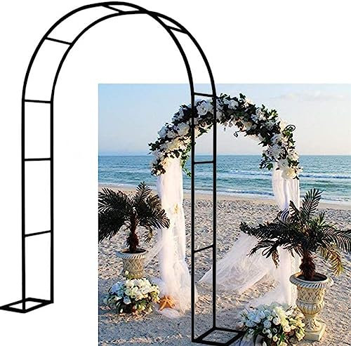 Arche Jardin pour Rosiers Plantes Grimpantes, Metal Arceau à Rosiers, Arche de Rosiers Vigne Mariage, Pergola Tonnelle de Jardin, Intérieur Extérieur Décoration de Fête,200x220x40CM