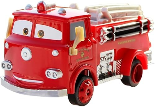 Veicolo giocattolo di salvataggio dei pompieri, auto pressofuse per bambini, modello da corsa in lega, regalo per ragazzi e appassionati di film