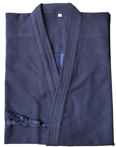 LSNNMU Combinaisons Judo Costumes de Judo, Uniforme de Hapkido, Costume de Kendo, Ensemble de Costumes d'aïkido, Costume de Judo, Kendo Aikido, Hapkido, Arts Martiaux, séchage Rapide(Blue,160cm)