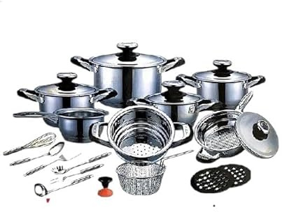 BATTERIA DI PENTOLE 25 PEZZI A. M. C. PROFESSIONAL SUPER OFFERTA AMC BATTERIA