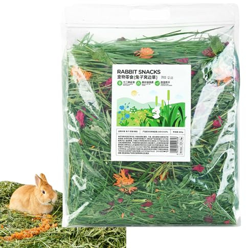 Fieno per piccoli animali - Cibo e lettiera in naturale, supporto digestivo sano, fieno dolce e nutriente per animali domestici, alimentazione sicura per conigli, gerbilli, cincillà, maiale