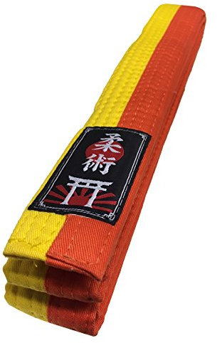 Budodrake Ju Jutsu/Jiu-Jitsu Gürtel gelb-orange (330)