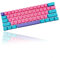 WHYSP 61 PBT Purple Keycaps for 60 Percent Keyboard, Ducky One 2 Mini Keycaps Set Backlit for Cherry MX and Gateron Switches 60% Mechanical Keyboard RK61/Apex pro 2/Anime/Joker（Rose）