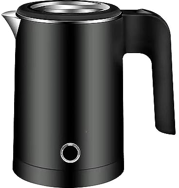 Bollitore Elettrico da 0.5 Litri 600W - Spegnimento Automatico, MOKEKA Senza BPA, Ebollizione Rapida (Nero)