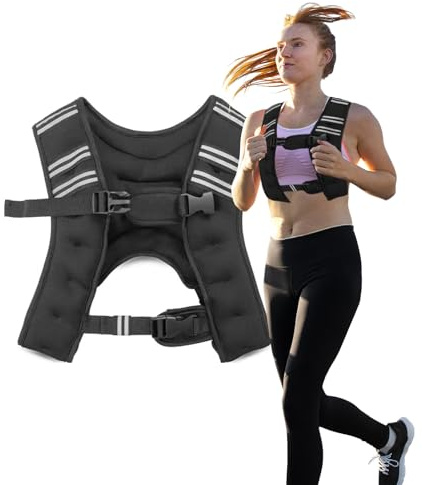 Weighted Vest for Strength Training - 11lbs - Heavy Duty Tactical Weight Vest for Fitness, CrossFit, and Endurance Workouts, Adjustable and Comfortable Design