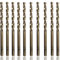 10Pcs Cobalt Drill Bit, 2mm M35 High Speed Steel Drill Bit, HSS-CO Twist Drill Bits for Hardened Metal, Stainless Steel, Cast Iron, Wood and Plastic
