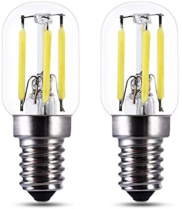 Akynite Bombillas LED 24V E14 3W para Puerta de Garaje, T22, Luz Fría 6000K, 250LM, Bombilla de Garaje 25W Equivalente, LED E14 12V 24V CC para Luces de Garaje Caravana, No regulable, pack de 2