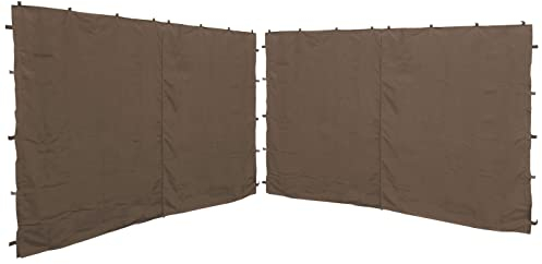 QUICK STAR 2 Paredes Laterales con Cremallera 250 x 192 cm 350 x 192 cm para pabellón Nizza 3 x 4 m Pared Lateral Pardo RAL 7006