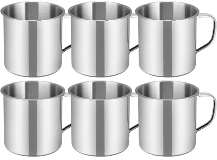 Alipis Stainless Steel Kids Cup - 2.4 Inch Unbreakable Metal Water Mug for Toddlers Lightweight Sippy Cup Ideal for School Travel Outdoor Use