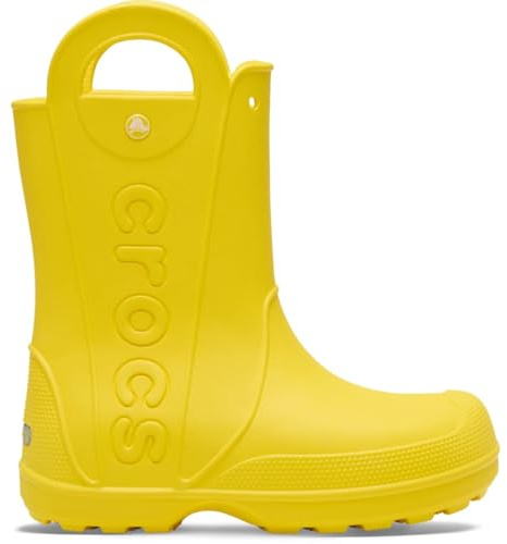 Crocs Womens Handle It Rain Boots Yellow 9 M