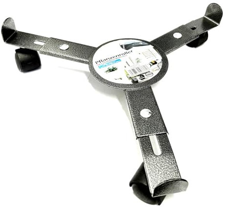 Rullo per piante in metallo, rotondo, regolabile, Ø 25-30 cm, 3 rotoli