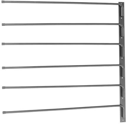SUPYINI Soporte para Manta de Silla de Montar, Soporte para Almohadilla de Silla de Montar, Hierro Resistente, Soporte de Pared Abatible de 180 Grados, 6 Ganchos, Soporte para