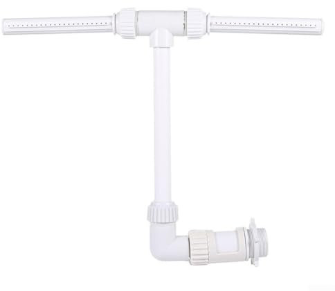 Fontana a doppia testa per piscina, spruzzatore d'acqua regolabile a 360°, con design a doppia nebbia per piscine interrate fuori terra sistema di riduzione della temperatura