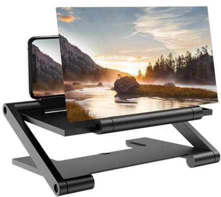 Lente d'ingrandimento Dello Schermo – PC, Vetro 20,5x14,5x8,5cm | Amplificatore Schermo 3D HD | Proiezione Ingrandimento Screen1 per Smartphone, Tablet, Visualizzazione Video, Film, Giochi