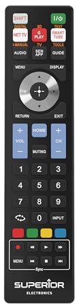 Superior Electronics Sony Replacement, télécommande de Rechange Universelle Compatible avec Tous Les téléviseurs et Smart TV de Marque Sony, prêt à l'emploi ne nécessite Pas de Programmation, Noir