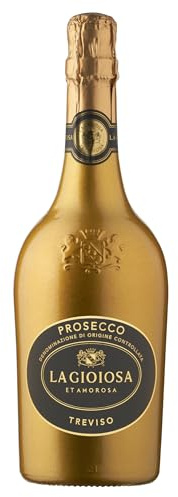 La Gioiosa Prosecco Gold, Gift for Mums, Dads and friends, Ideal for celebrations and parties - 75cl