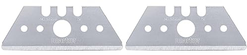 MARTOR 10 x TRAPEZKLINGE, Ersatzklingen Cuttermesser, Sicherheitsmesser, 19 mm, Scharf, Abgerundet, 2-fach Nutzbar, NR. 65232 (Packung mit 2)