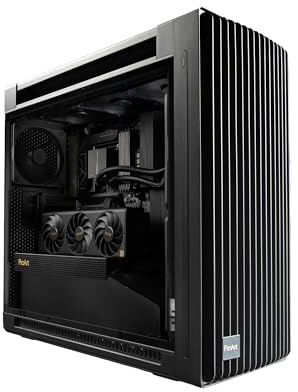 ASUS ProArt PA602 E-ATX PC Case 420mm Radiator Support, Dual 200mm Built-in Fans, Front Panel IR dust Indicator, Power Lock Latch, Tool-Less PCIe mounting & GPU Holder, 20Gbps USB-C Front I/O