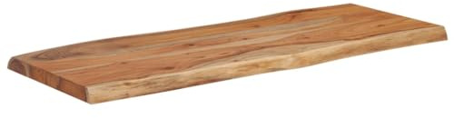 vidaXL Piano Tavolo 100x40x2,5 cm Rettangolare Legno Acacia Bordi Vivi, Piano Tavolo in Legno, Piano Tavolo Rettangolare, Piano tavolino