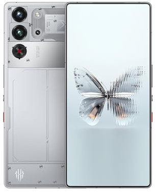 REDMAGIC 10 Pro 144Hz Gaming Handy, 5G Android Smartphone, 16GB RAM+512GB ROM, Snapdragon 8 Elite, 6.85 1.5K AMOLED Full Bildschirm, FHD+ Gaming Telefon, 50MP Kamera, 80W Ladegerät, Dual-SIM Silber