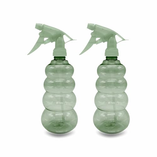 Spray Water Bottle Spray Bottles Oil Spray Bottle Mist Misting Plastic Cleaning Salon Home Gardening Plant Water Durable Trigger Sprayer Refillable Hair All Directions Clear Bottle 2 Pieces (1 Pack)