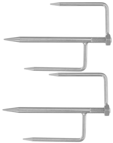 ibasenice 2piezas De Tierra para Sombrilla Anclaje De Tierra Soporte para Sombrilla De Playa Gruesa Césped o Patio