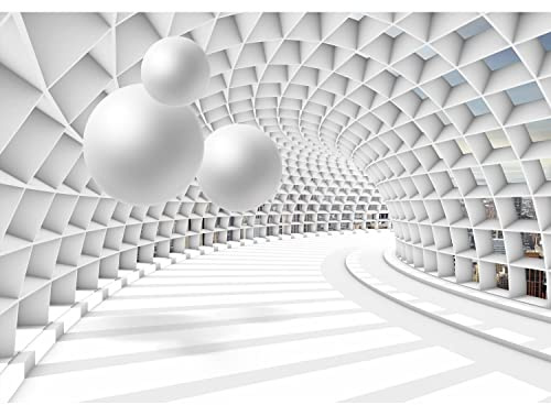 Runa Art - Papier peint intissé XXL 3D Abstrakt - Tableaux Muraux Tapisserie Photo Moderne Décoration Murale Weiss 528 x 280 cm 9223015c