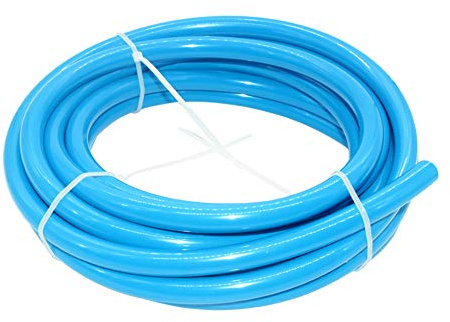 Beduan 16 mm OD Pneumatic Air Line Tubing Nylon Air Hose for Fluid Transfer or Air Brake System 16.4ft (Blue)