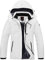 YSENTO Damen Winterjacke Wasserdicht Skijacke Outdoor Softshelljacke Warm Fleecejacke Funktionsjacke mit Abnehmbarer Kapuze(Weiß,XL)