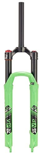 ZECHAO 26/27,5/29 Pulgadas Horquilla Delantera Bicicleta MTB,Viaje 120mm 1-1/8 Horquilla Bicicleta Aleación Magnesio Liberación Rápida 9mm Horquilla Aire Horquilla Suspensión (Color : Green, Size :