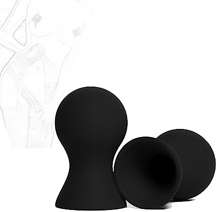 JINGHUA3 Suceur de Mamelon 1 Paire de Suceur de Mamelon en Silicone Suceur de Mamelon Pinces de Sein Pinces à Mamelon Stimulateur de Sein de Mamelon SM BDSM Sex Toy for Femmes et Hommes (Rose) (Color