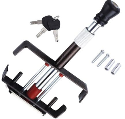 Blocco antifurto per freno – serratura in acciaio inox, chiusura di sicurezza retrattile per frizione | serrature antifurto per furgone, serratura di sicurezza per auto in acciaio inox forte serratura