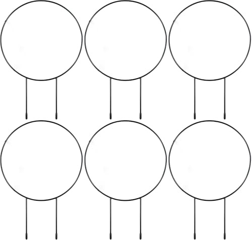 6 unidades de enrejado para plantas trepadoras, enrejado interior, enrejado redondo para plantas en macetas, soporte para plantas en maceta, soporte para plantas trepadoras, enrejado para plantas