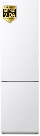 LG GBV22NCDSW - Frigorífico Combi, No Frost, 2,03 m de Altura, Capacidad 419 l, DoorCooling+, Cajón Fresh Converter, Serie 200, Clasificación D, Smart Diagnosis, Blanco Antihuellas
