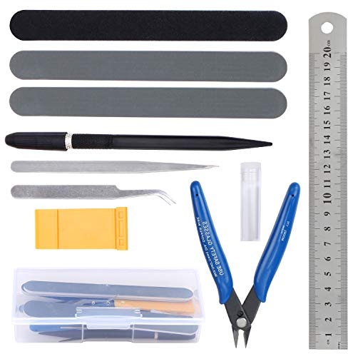 HSEAMALL Kit di strumenti per modellismo Guandam, strumenti di base per Bandai Hobby Gundam, riparazione di riparazione e fissaggio