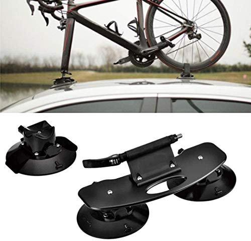 JSY Vélo Vélo voiture avec ventouse vélo Porte-voitures aspiration toit Sport extérieur Tourisme Camping for les voitures-vélos Porte-vélos de toit for voiture Porte-arrière Porte-bagages arrière Moun