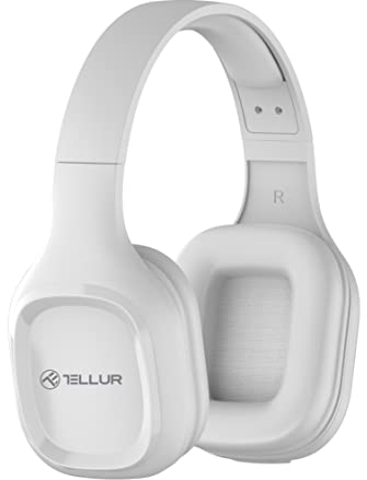 TELLUR Pulse Auriculares Bluetooth sobre la Oreja, BT5.0, Micrófono para Llamadas Manos Libres, Sonido HD Hi-Fi, Controladores de 40 mm con Refuerzo de Graves, Diseño Ligero y Almohadillas Suaves