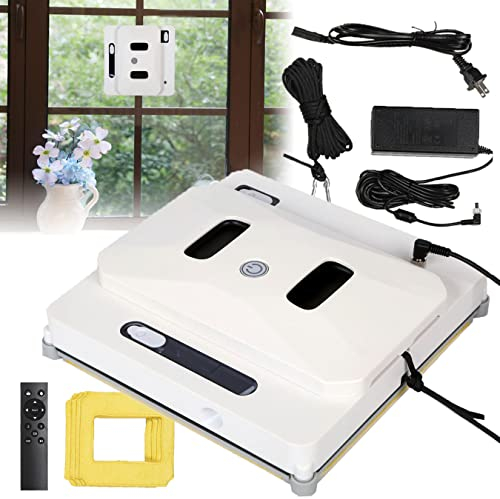 XDLYWUZIQ Robot Lavavetri, Lavavetri Elettrico con Telecomando, Lavavetri Magnetico, Getto d'Acqua Completamente Automatico, Aspirapolvere per Vetri con Sistema di Rilevamento Intelligente dei Bordi